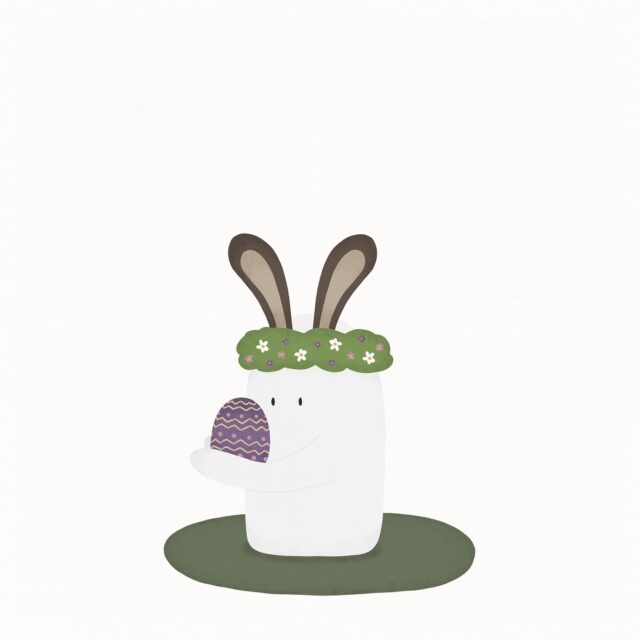 Easter ghostie 🐰🌸
.
.
.
.
.
#digitalart #cuteillustration #noai #spookybutcute